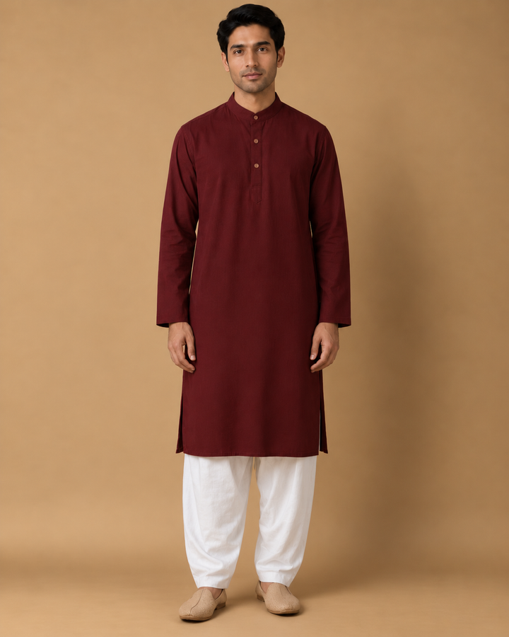 Ruhani* Cotton Linen Kurta Set 