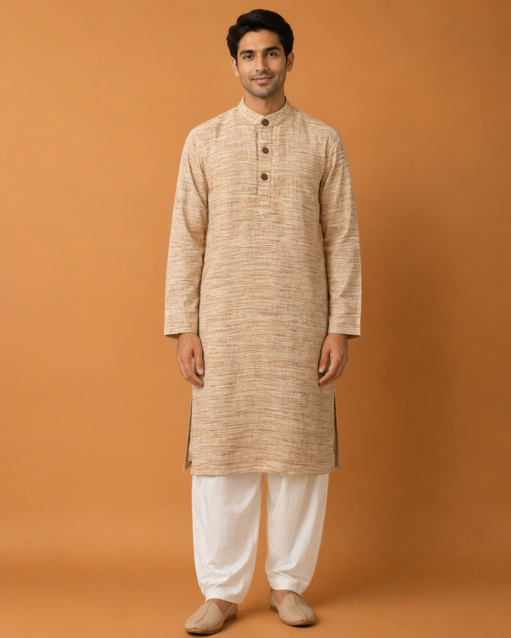 Earthline* Weave Kurta Set 