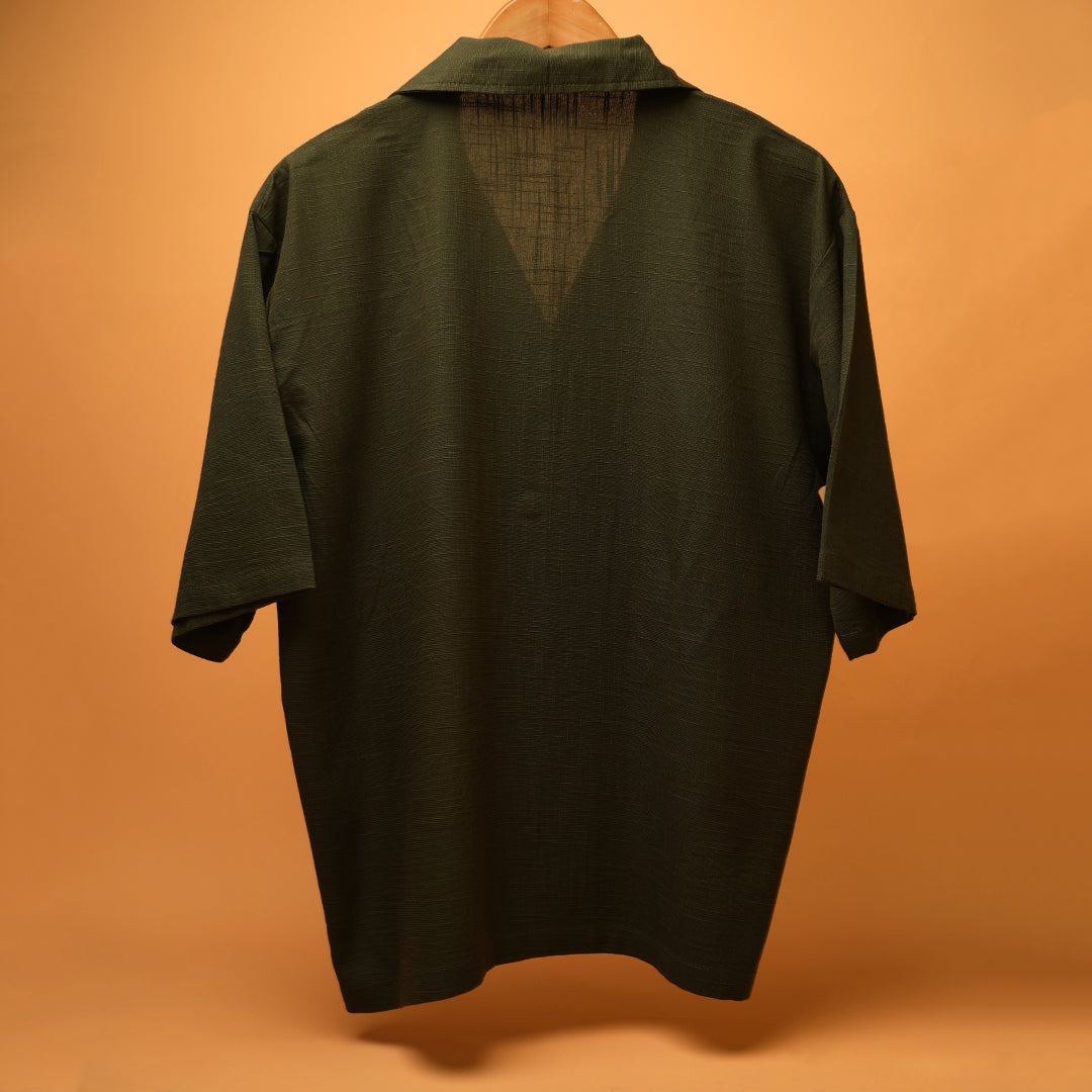 Spanda * PRANA Embroidered Serise Cuban Collar Shirt 