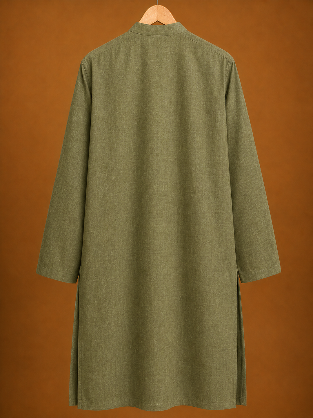 Oryn* Cotton Linen Long Kurta 