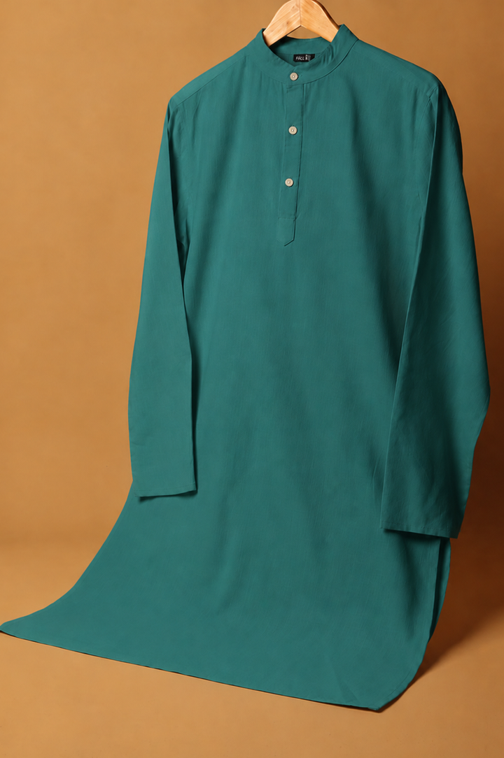 Nayel* Cotton Linen Long Kurta 