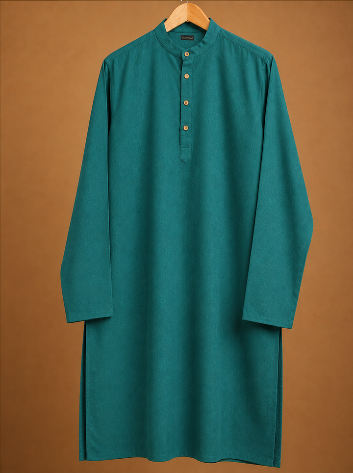 Nayel* Cotton Linen Long Kurta 