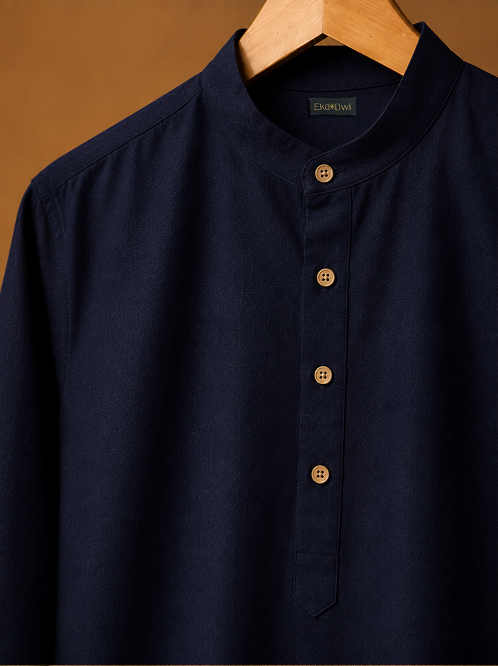 Soren* Cotton Linen Long Kurta 