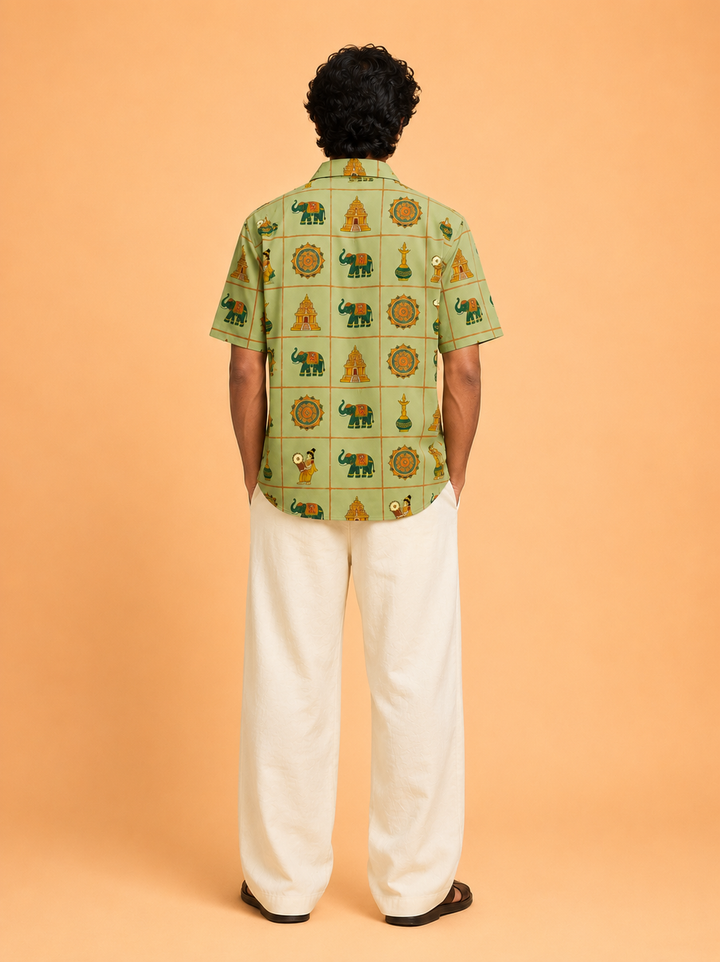Ponnonam Grid Shirt