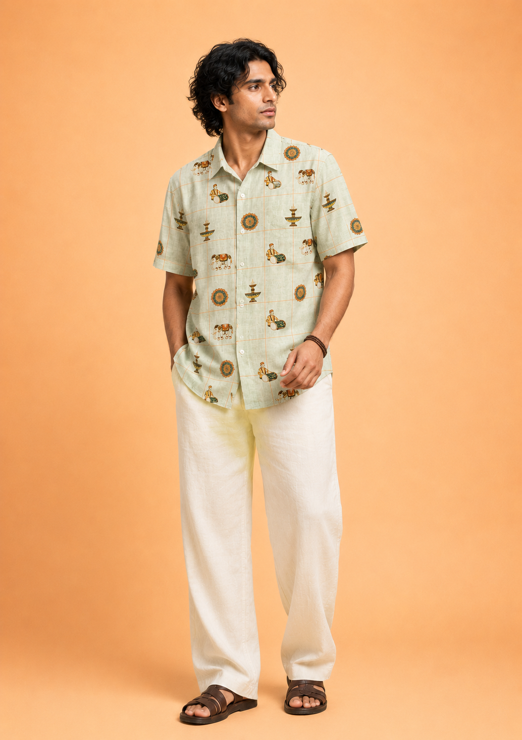 Thrissur Pooram Motif Shirt
