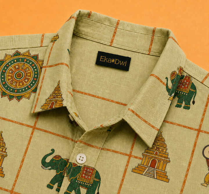 Ponnonam Grid Shirt