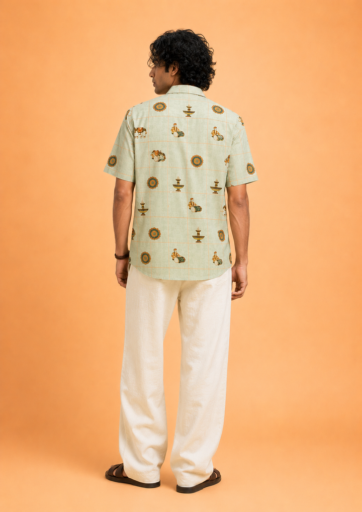 Thrissur Pooram Motif Shirt