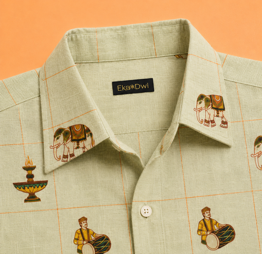 Thrissur Pooram Motif Shirt