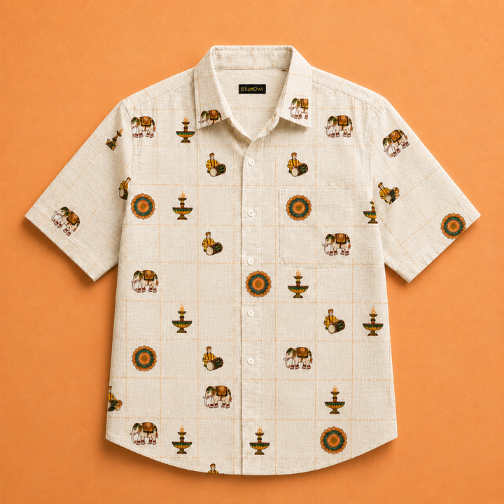 Thrissur Pooram Motif Shirt