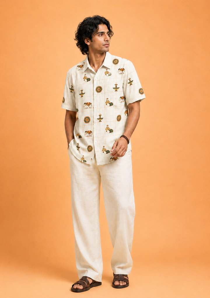 Thrissur Pooram Motif Shirt