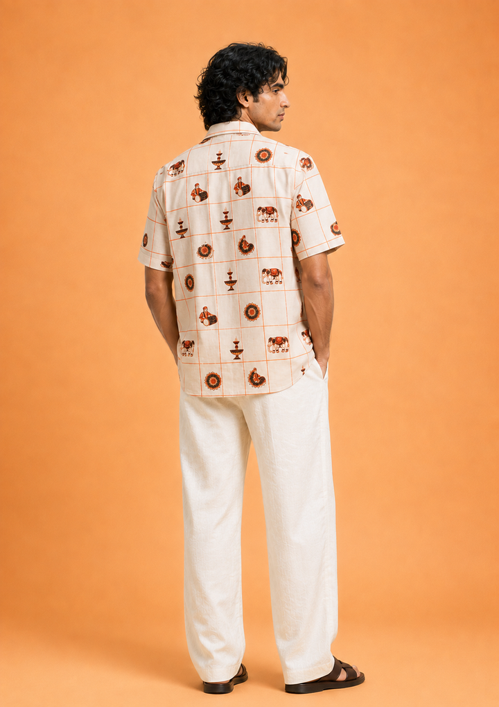 Thrissur Pooram Motif Shirt
