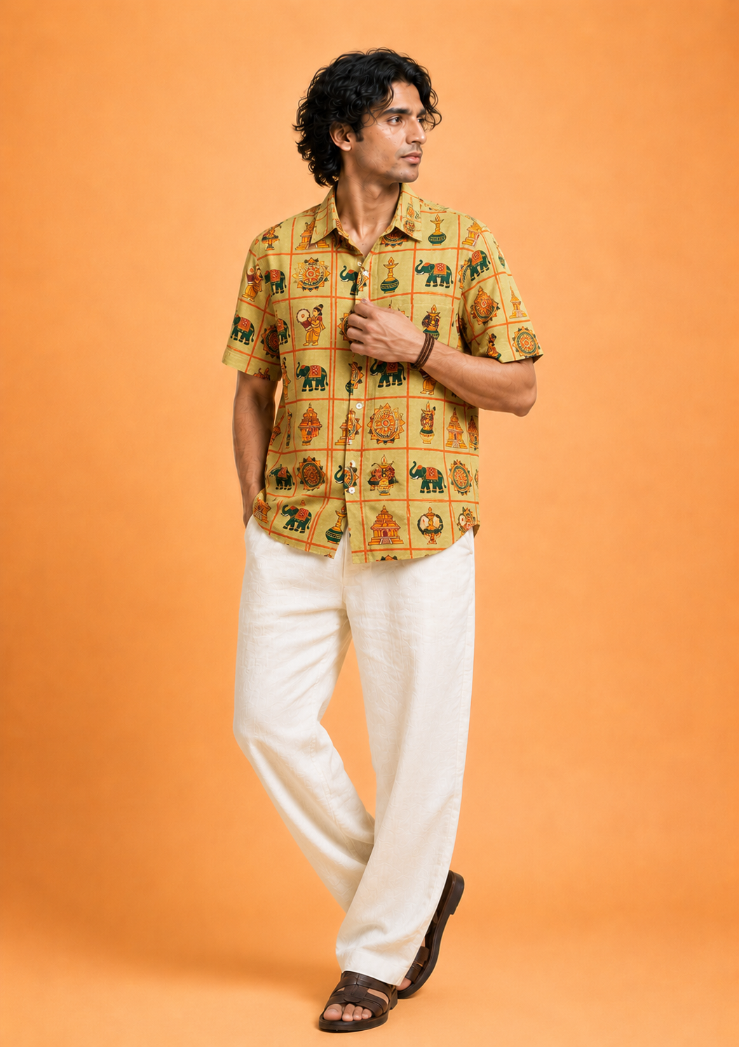 Ponnonam Grid Shirt