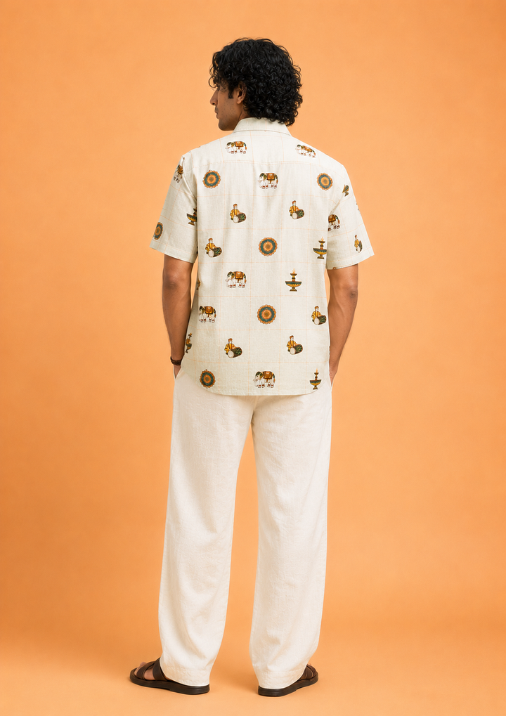 Thrissur Pooram Motif Shirt