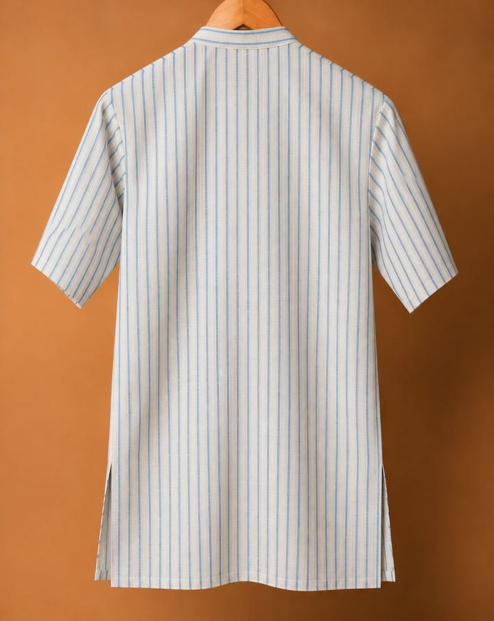 Classic Blue* Stripe Kurta Shirt 