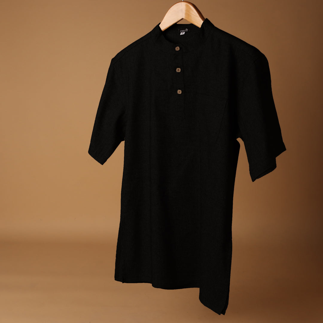 Kaivan* Cotton Linen Kurta Shirt 