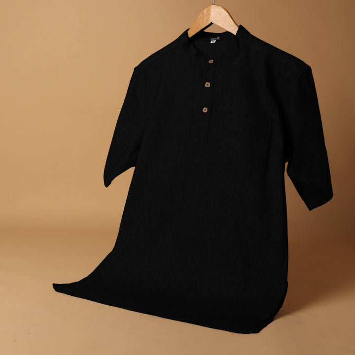 काला Kurta Shirt #41