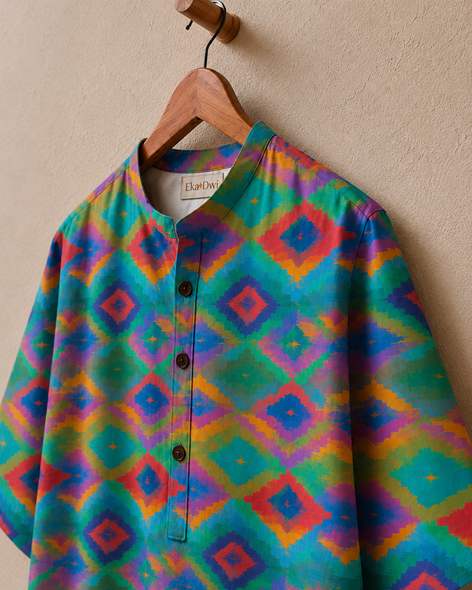 Color Ritual - Printed Kurta Shirt 