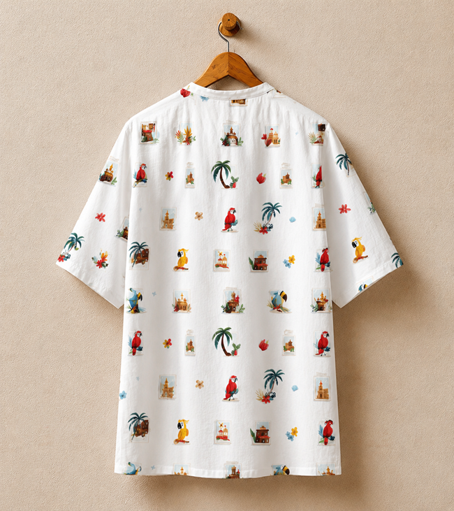 Tropic Tales - Printed Kurta Shirt 