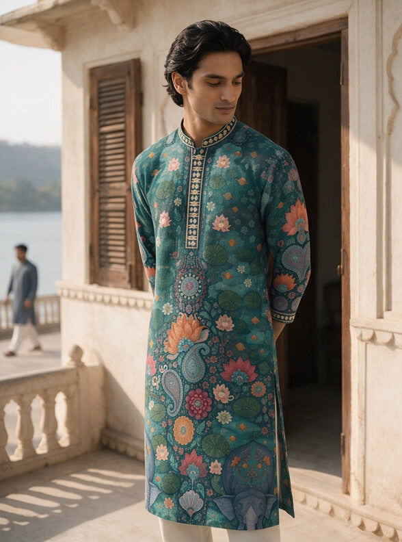 Kamalvan* Printed Kurta Set 