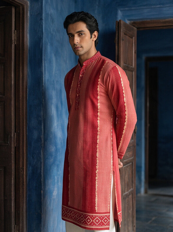 Surkh* Printed Kurta Set 