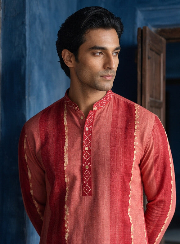 Surkh* Printed Kurta Set 