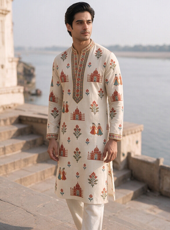 Jharokha* Printed Kurta Set 