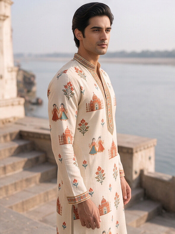 Jharokha* Printed Kurta Set 