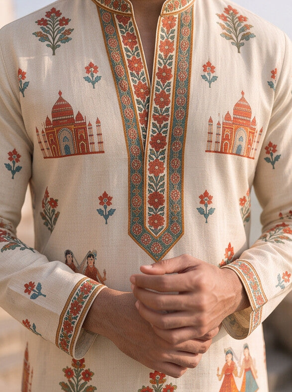 Jharokha* Printed Kurta Set 