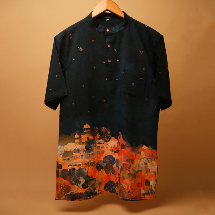 Mehrab - Printed Kurta Shirt 