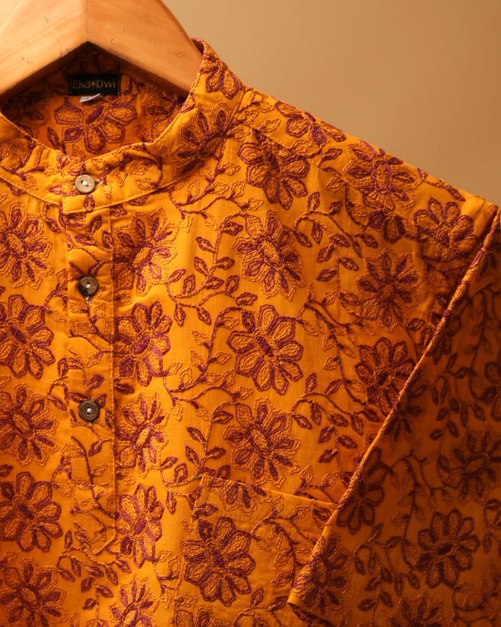 Floral Roots Kurta Shirt 
