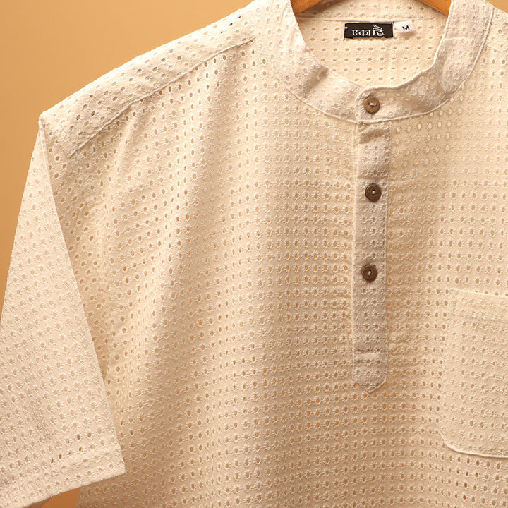 श्वेत Kurta Shirt 
