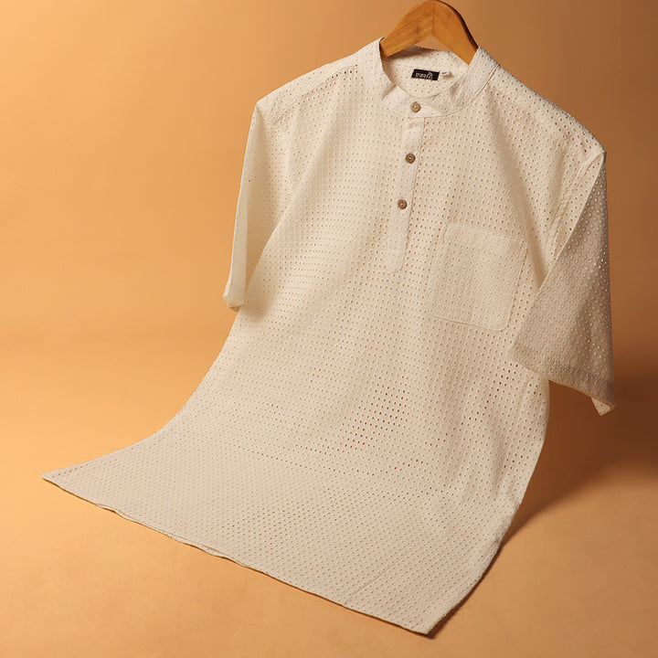 श्वेत Kurta Shirt 
