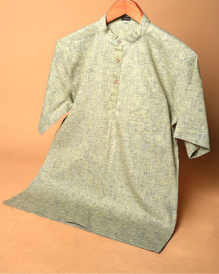 Olive Loom Kurta Shirt 
