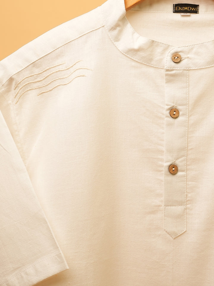 Shwet Sutra * PRANA Embroidered SERIES KURTA SHIRT 