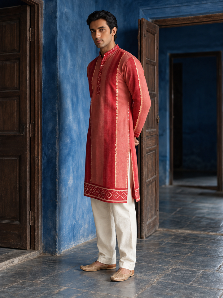 Surkh* Printed Kurta Set 