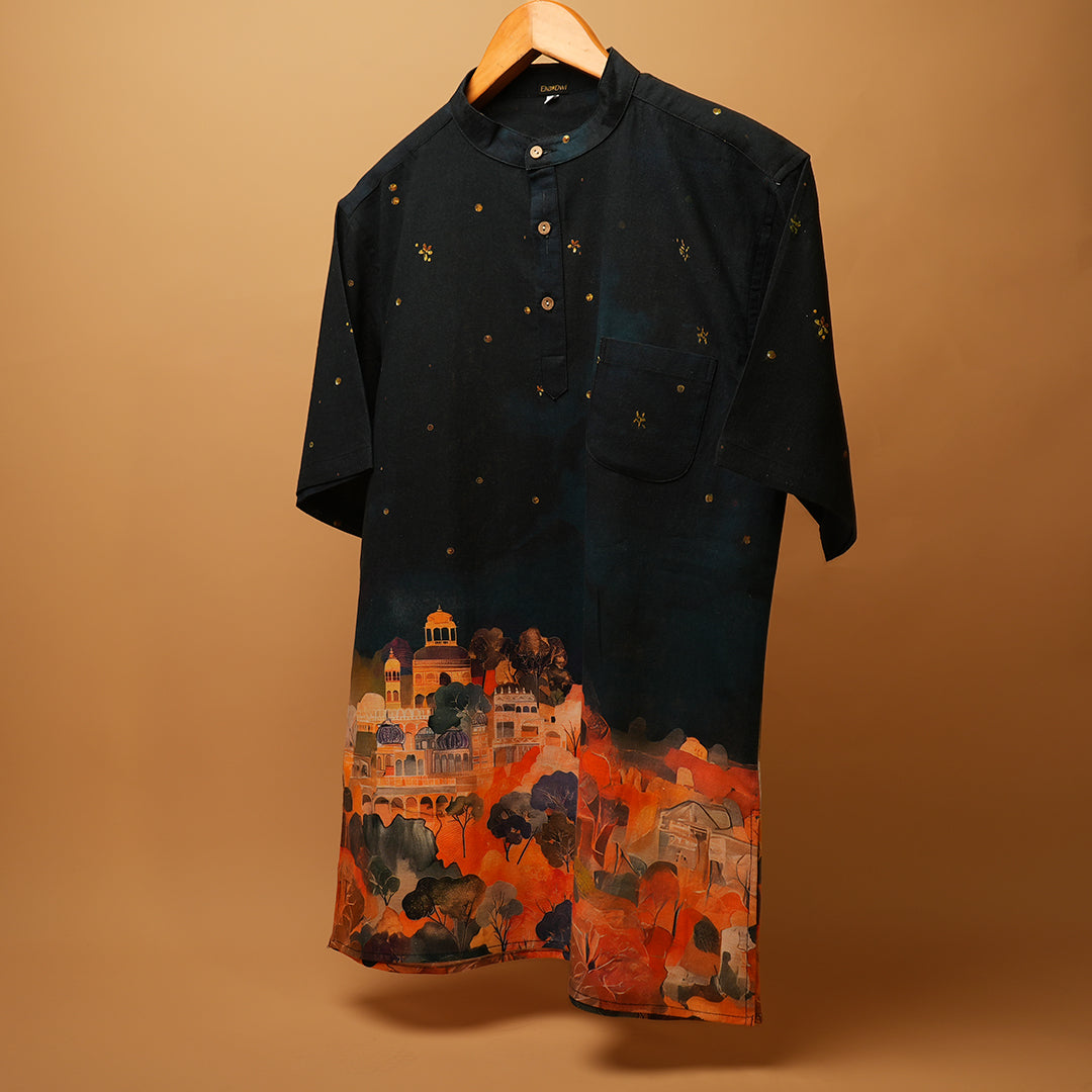 Mehrab - Printed Kurta Shirt 