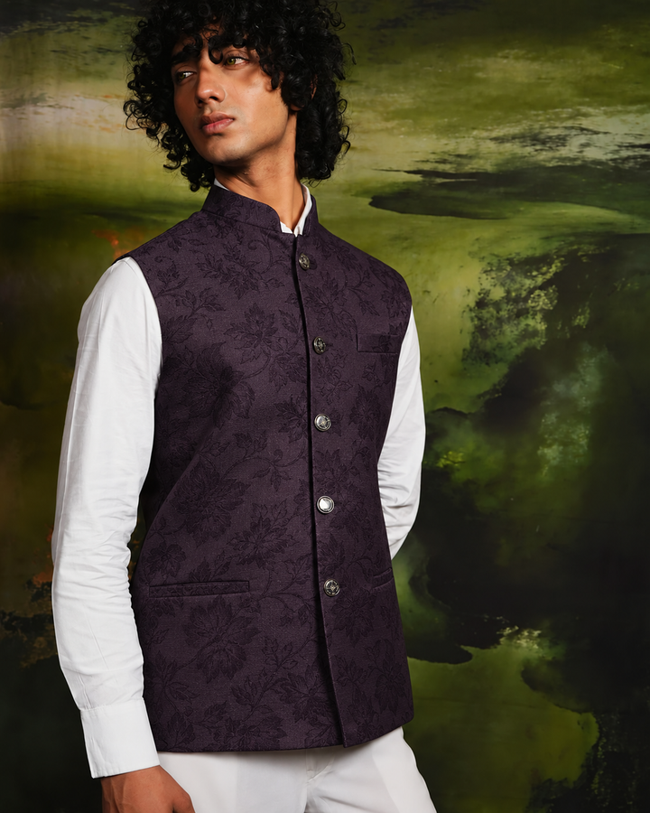 Twilight Garden Jacquard* WAIST-COAT 