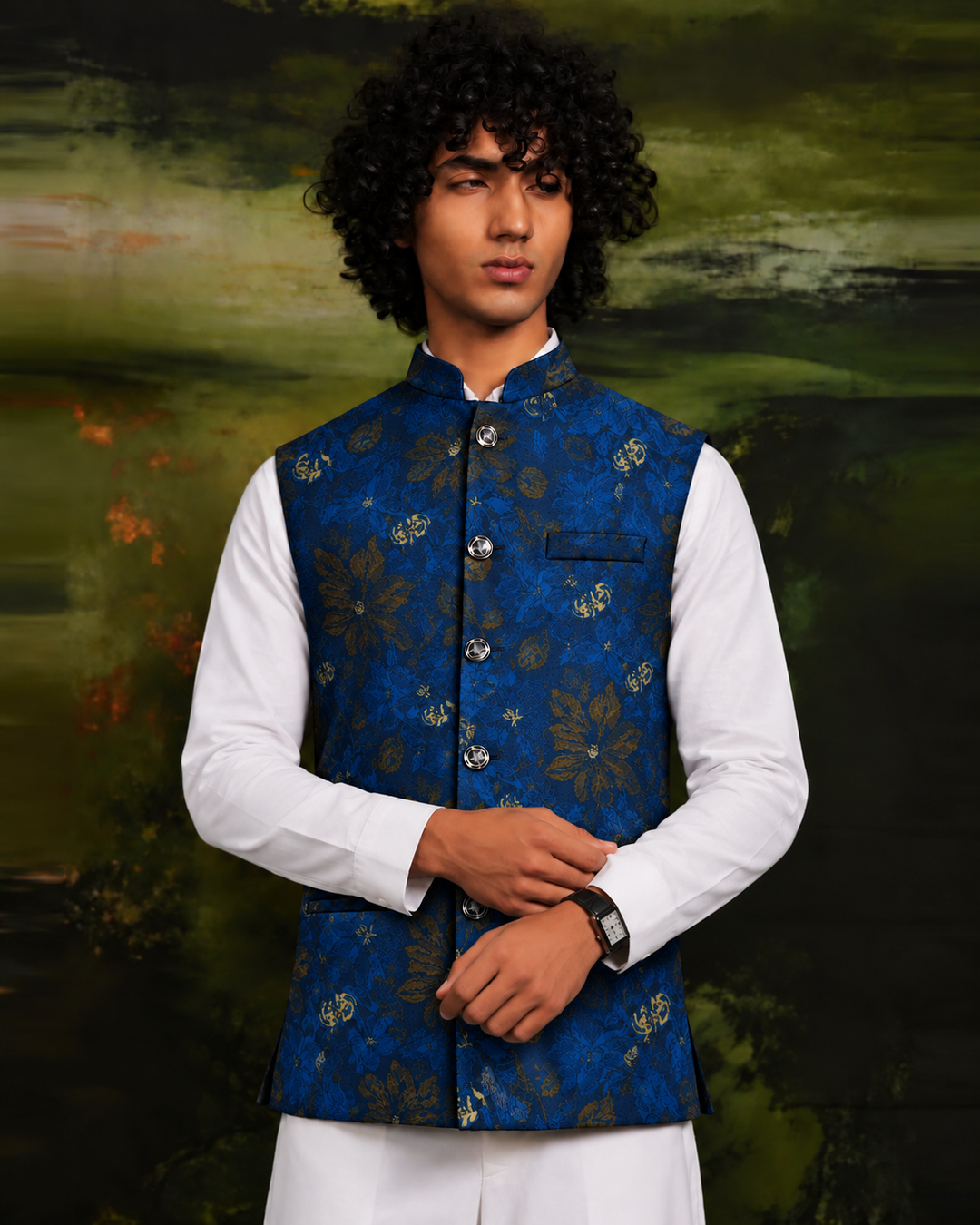 Sunehri Shaam Jacquard* WAIST-COAT 
