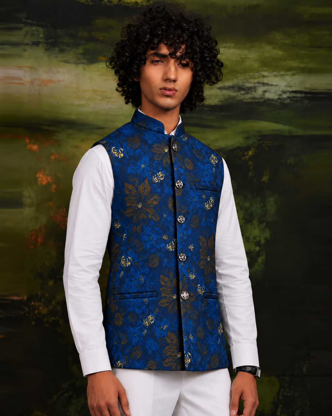 Sunehri Shaam Jacquard* WAIST-COAT 