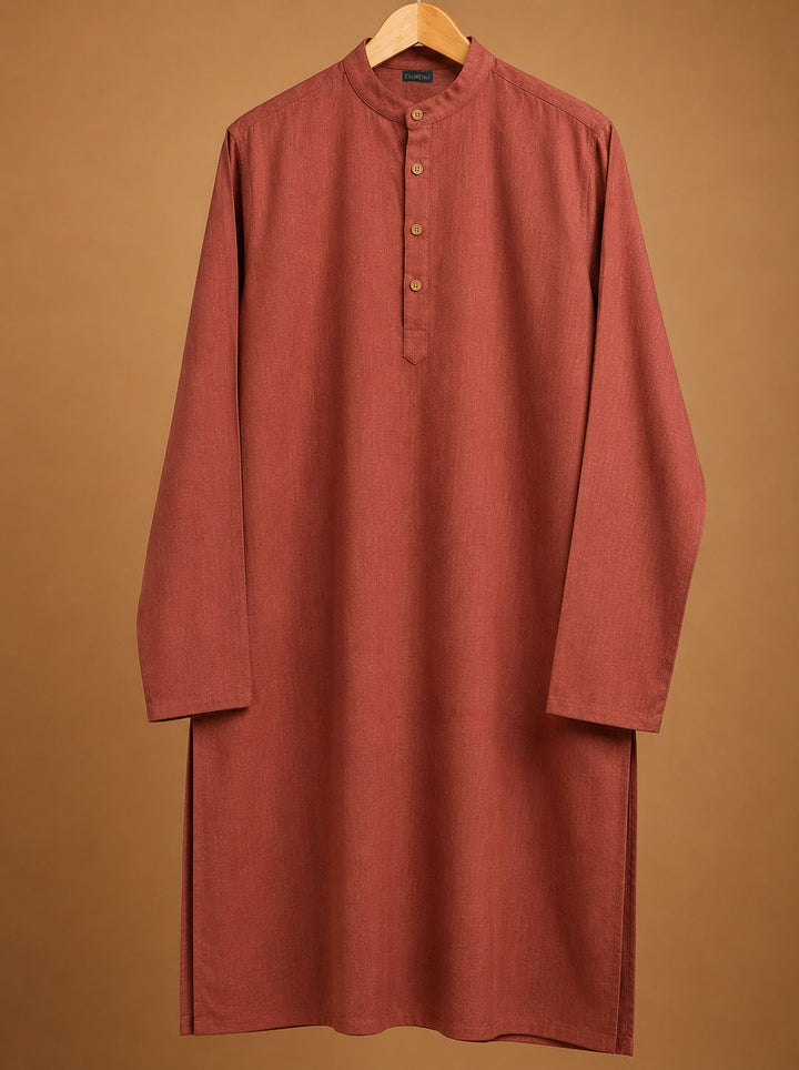 Ruhan* Cotton Linen Long Kurta 