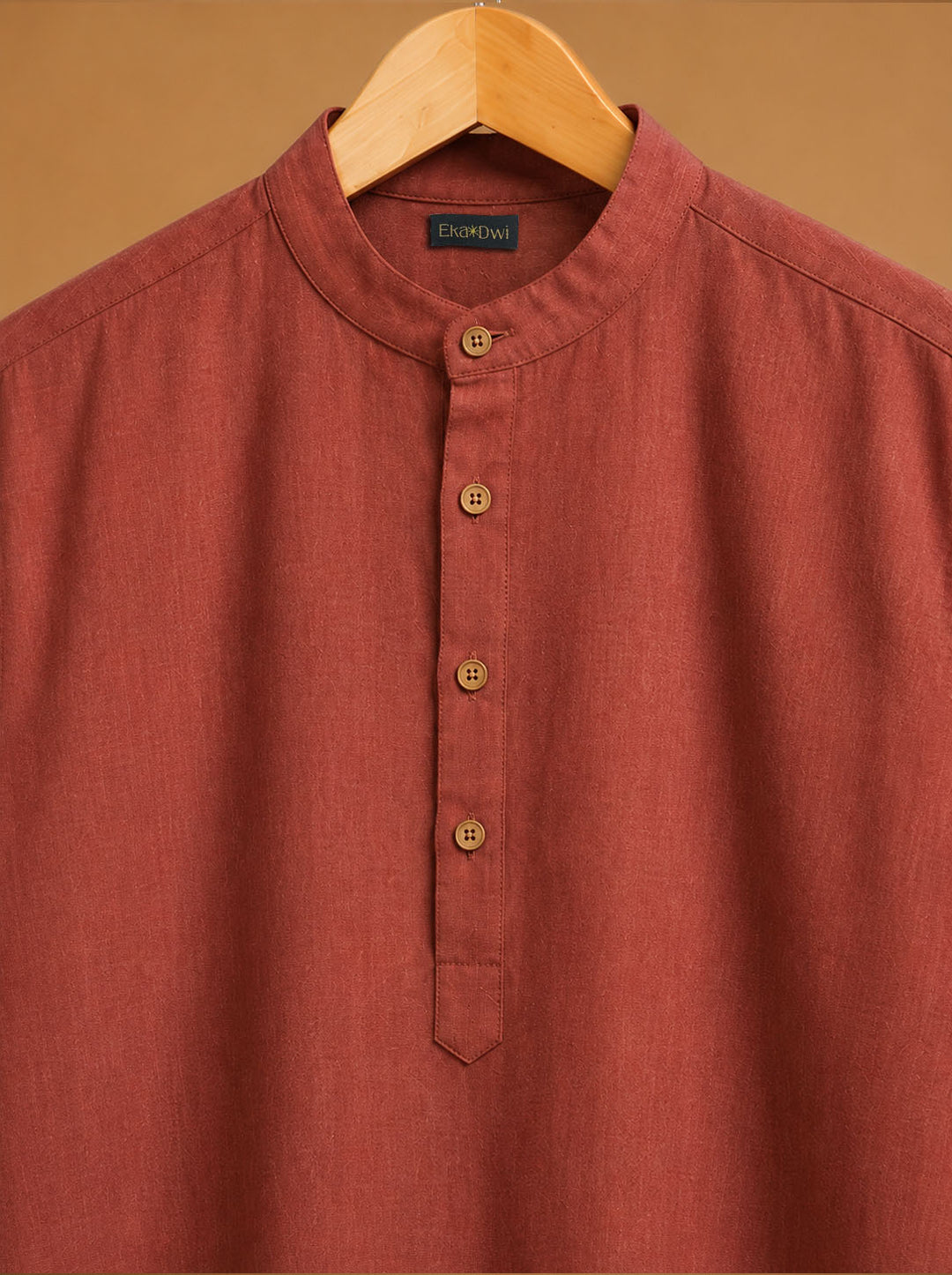 Ruhan* Cotton Linen Long Kurta 