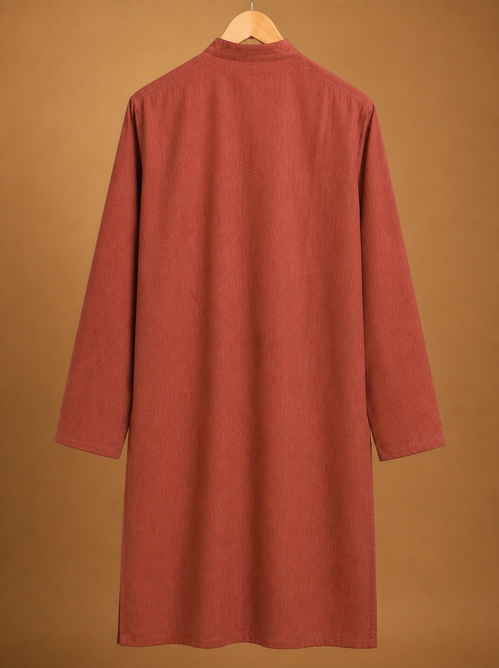 Ruhan* Cotton Linen Long Kurta 
