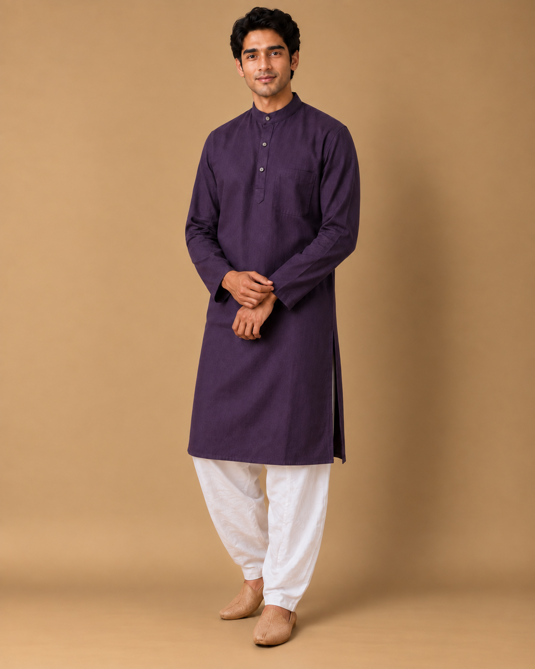 Noir Violet* Kurta Set 