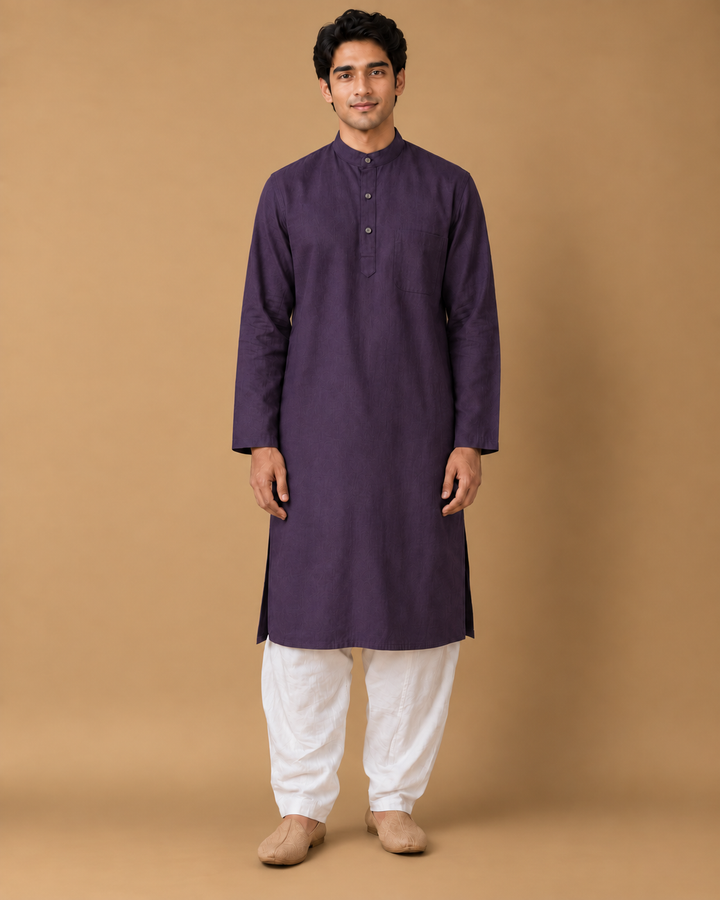 Noir Violet* Kurta Set 