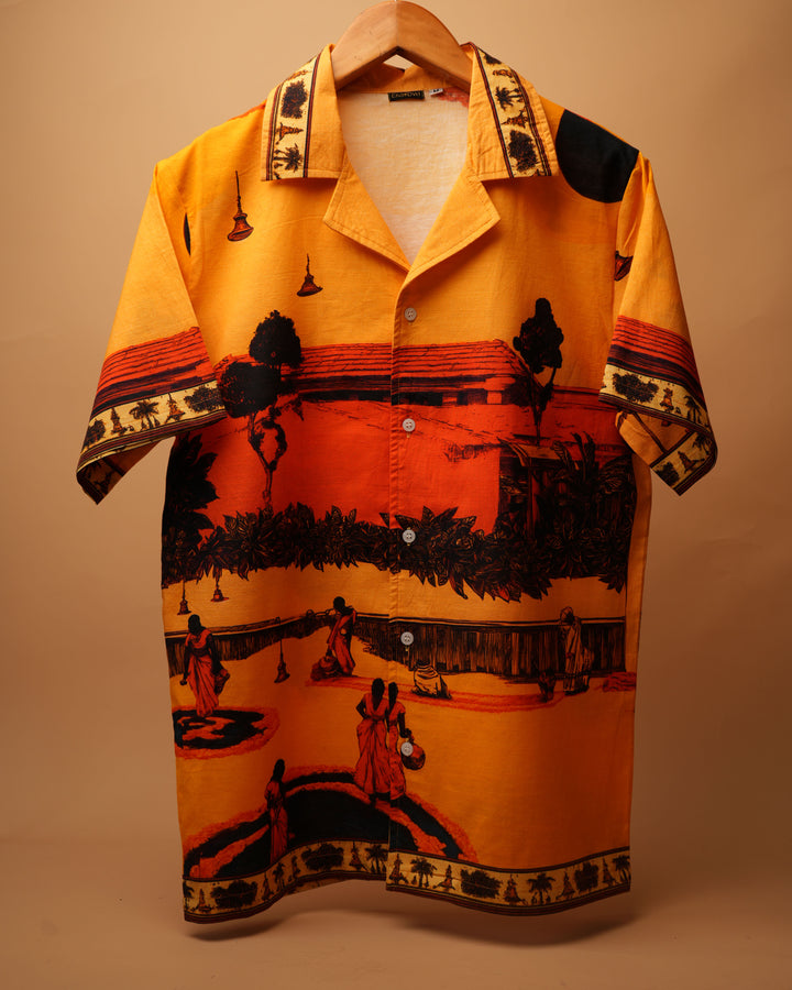 Bhoomi* Cuban Collar Shirt