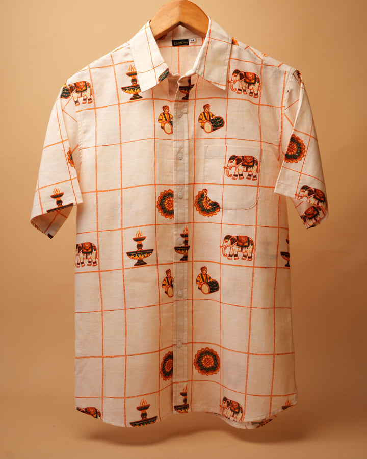Thrissur Pooram Motif Shirt