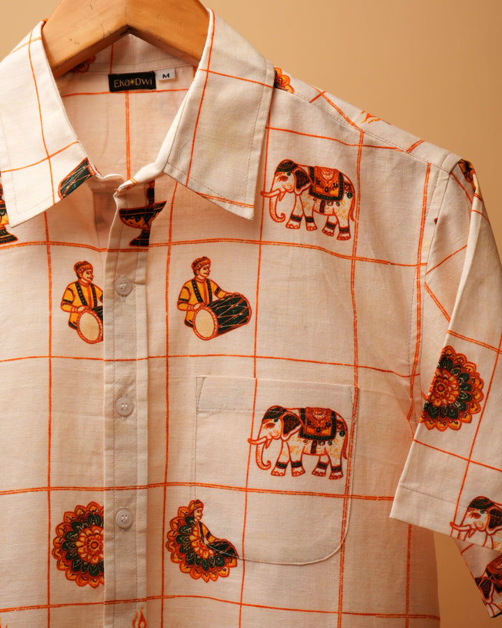 Thrissur Pooram Motif Shirt