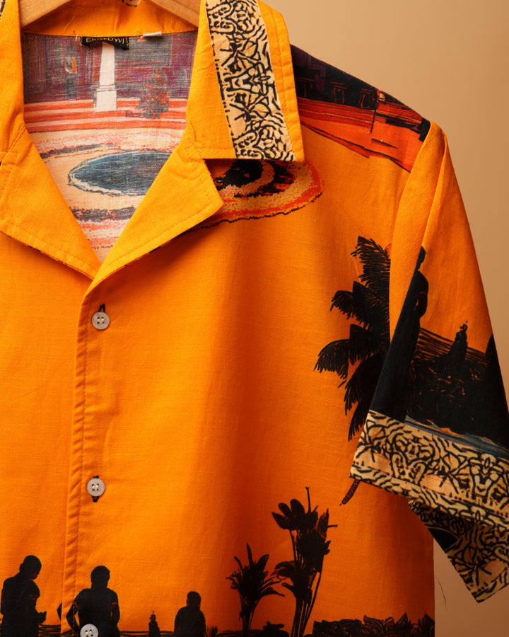 Chitra* Cuban Collar Shirt