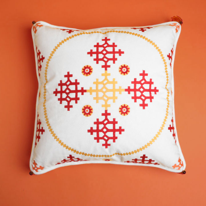 Katu Embroidered Cushion Cover#1- Set of 2