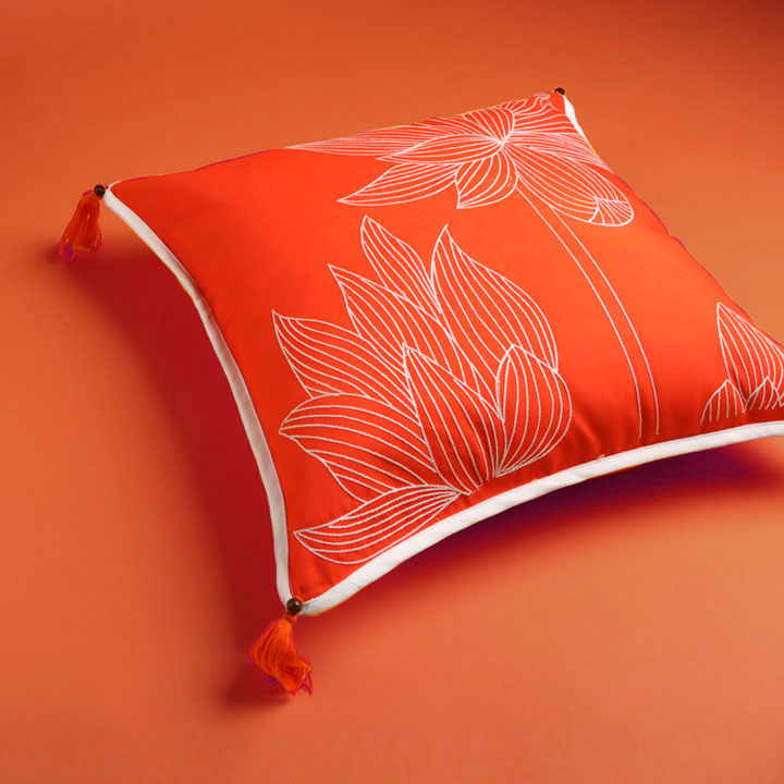 Pushpati Embroidered Cushion Cover#2- Set of 2